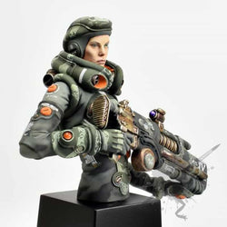 Broken Toad Model Bust 0.4 Female Future Soldier