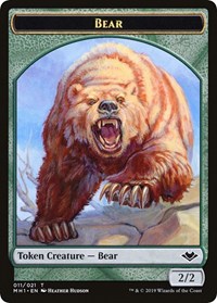 Bear // Spirit Double-Sided Token [Modern Horizons Tokens]