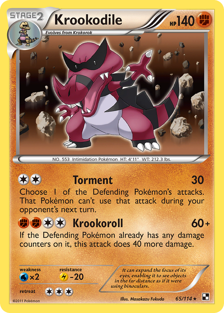 Krookodile (65/114) [Black & White: Base Set]