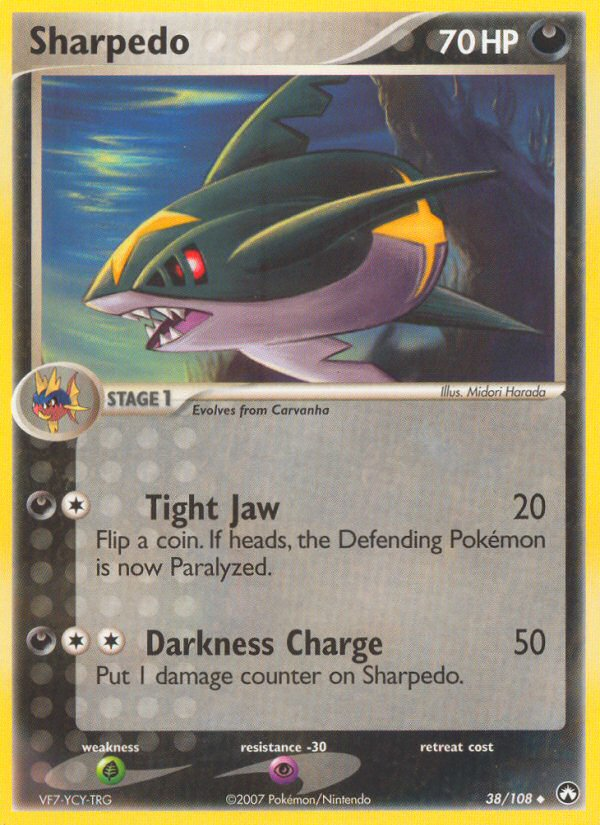 Sharpedo (38/108) [EX: Power Keepers]