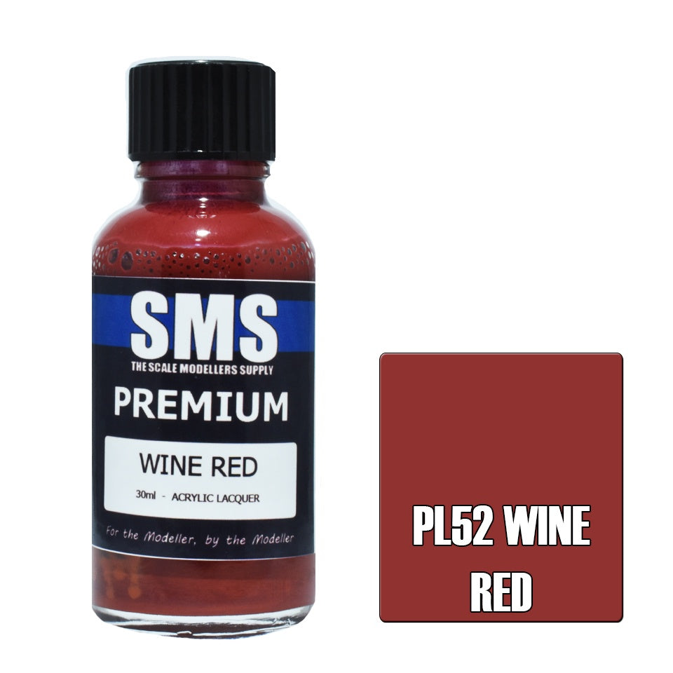 PL52 Premium Acrylic Lacquer WINE RED 30ml