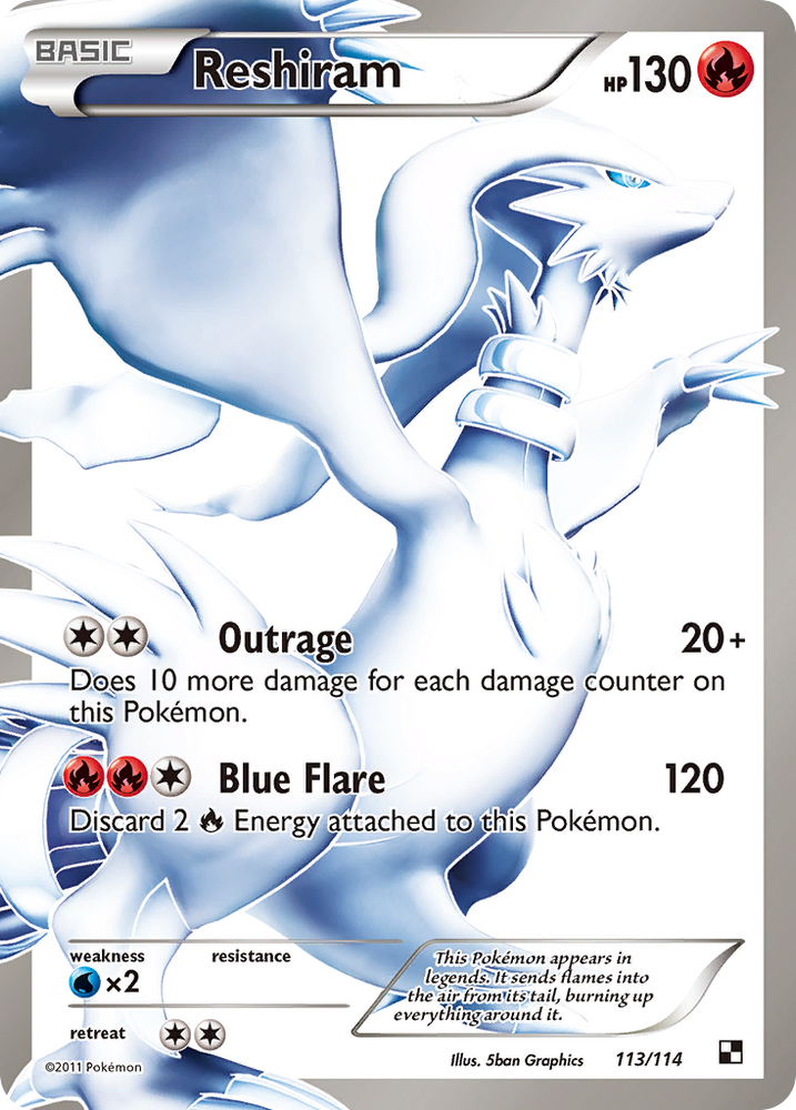 Reshiram (113/114) [Black & White: Base Set]