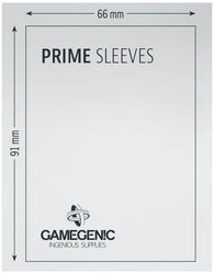 Gamegenic Prime Card Sleeves Red (66mm x 91mm) (100 Sleeves Per Pack)