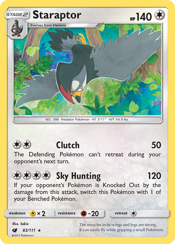 Staraptor (83/111) [Sun & Moon: Crimson Invasion]