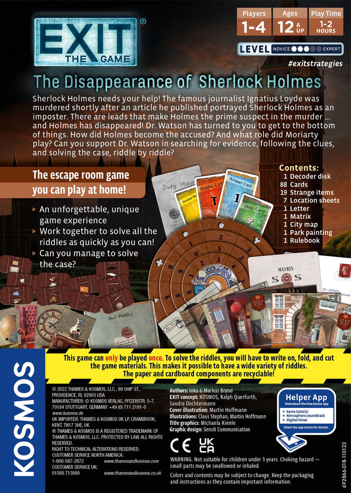 Exit The Disappearance of Sherlock Holmes