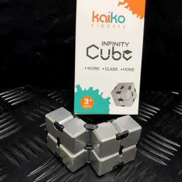 SILVER Infinity Cube Fidget - 108 grams