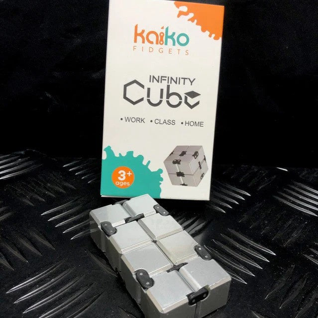 SILVER Infinity Cube Fidget - 108 grams