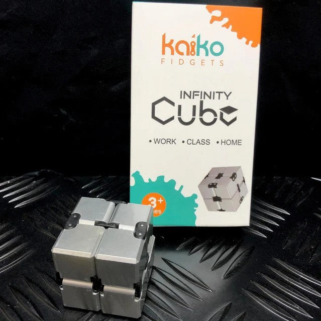 SILVER Infinity Cube Fidget - 108 grams