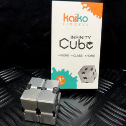 SILVER Infinity Cube Fidget - 108 grams