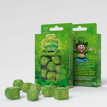 Q Workshop St Patrick The Lucky Charm Dice Set 7