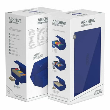 Ultimate Guard Arkhive Flip Case 800+ Standard Size XenoSkin Monocolour Blue Deck Box