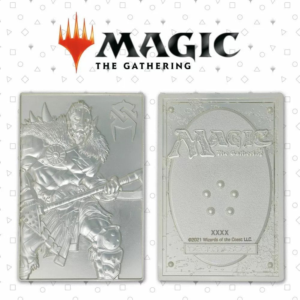 Magic the Gathering Limited Edition Silver Plated Garruk Wildspeaker Metal Collectible