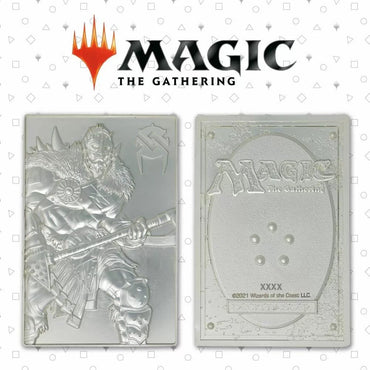 Magic the Gathering Limited Edition Silver Plated Garruk Wildspeaker Metal Collectible