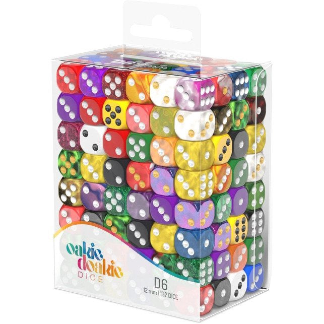 Oakie Doakie Dice D6 Retail Pack 12mm (192) loose dice