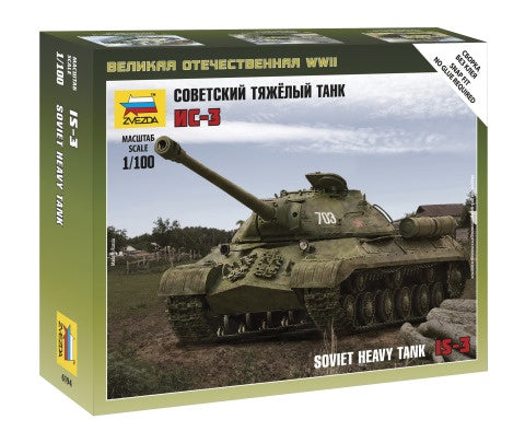 Zvezda 6194 1/100 Soviet Tank IS-3 Plastic Model Kit