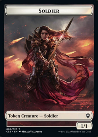 Treasure // Soldier Double-Sided Token [Commander Legends: Battle for Baldur's Gate Tokens]