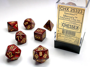 Chessex Polyhedral 7-Die Set Speckled Mercury