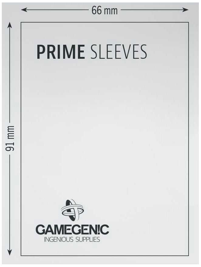 Gamegenic Prime Card Sleeves Green (66mm x 91mm) (100 Sleeves Per Pack)