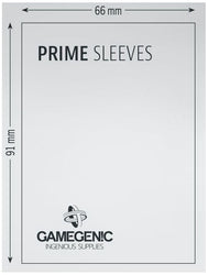 Gamegenic Prime Card Sleeves Green (66mm x 91mm) (100 Sleeves Per Pack)