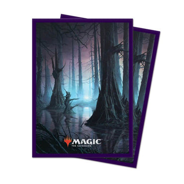 ULTRA PRO Magic: The Gathering - DECK PROTECTOR- Unstable Land Art -Swamp 100ct