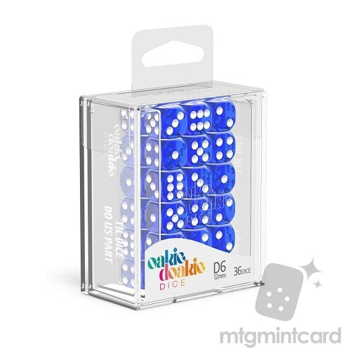 Oakie Doakie Dice D6 12 mm Translucent - Blue (36)
