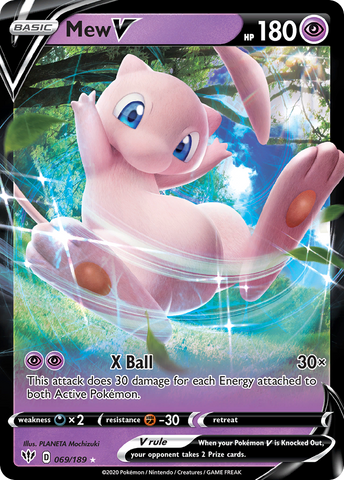 Mew V (069/189) (Jumbo Card) [Sword & Shield: Darkness Ablaze]