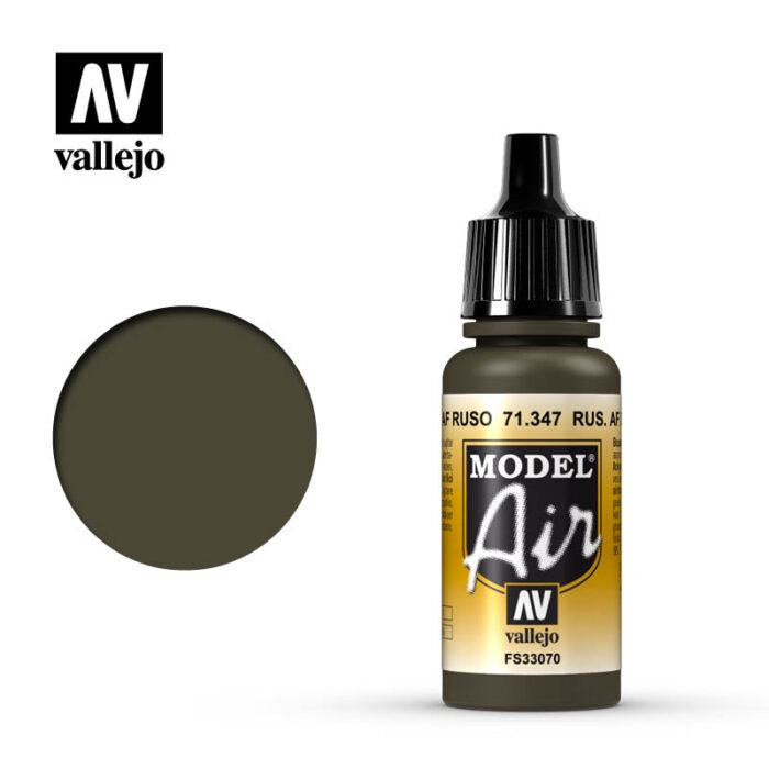 Vallejo 71347 Model Air Russian AF Dark Green 17ml