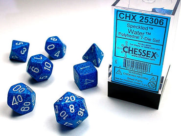Chessex Polyhedral 7-Die Set Speckled Water