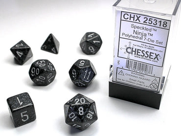 Chessex Polyhedral 7-Die Set Speckled Ninja
