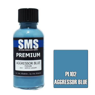 PL102 Premium Acrylic Lacquer AGGRESSOR BLUE 30ml