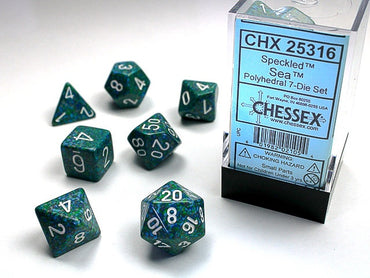 Chessex Polyhedral 7-Die Set Speckled Sea