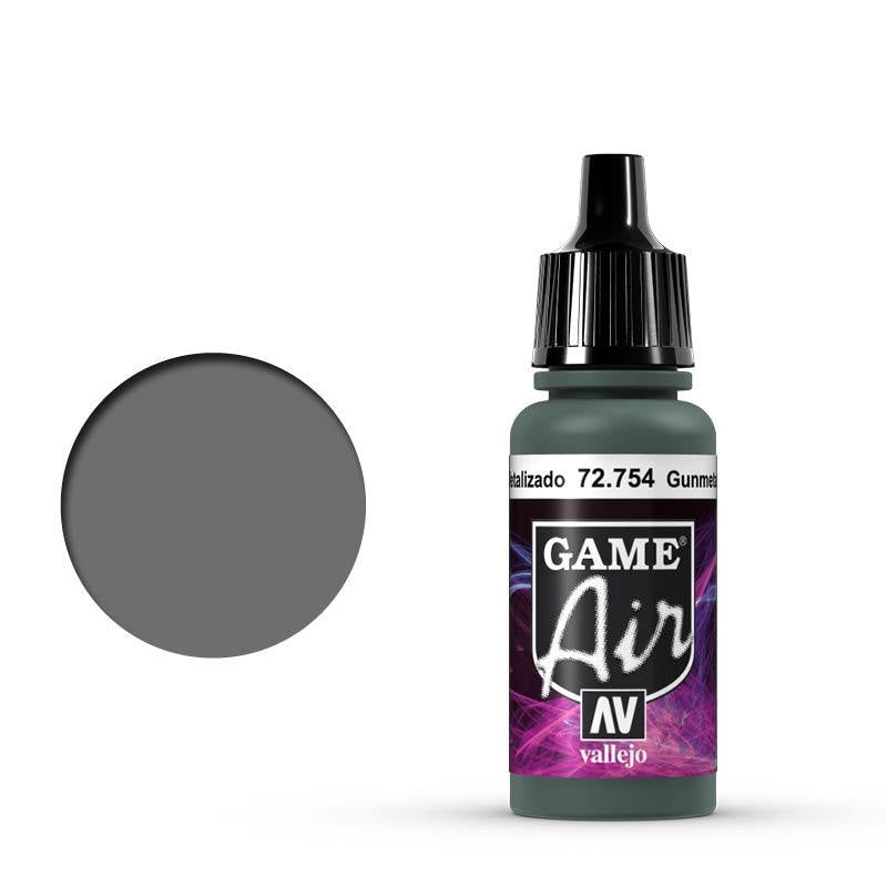 PREORDER Vallejo Game Air Gunmetal Metal 17 ml