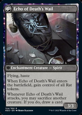 Tribute to Horobi // Echo of Death's Wail [Kamigawa: Neon Dynasty]