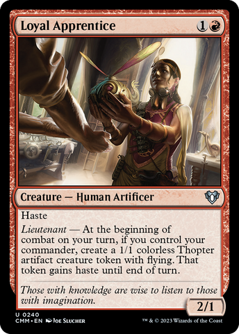 Loyal Apprentice [Commander Masters]