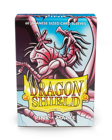 Sleeves - Dragon Shield Japanese- Box 60 - Pink MATTE