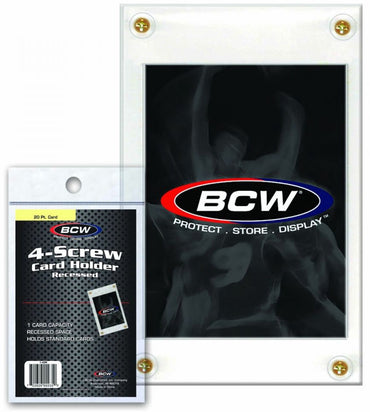 BCW Card Holder 4 Screw Recessed