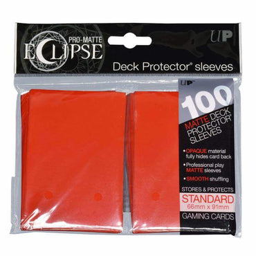 Deck Protectors Standard 100ct Pro-Matte Eclipse Red