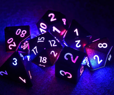 Flashing D&D Dice Set (7)