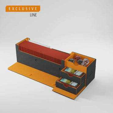 Gamegenic Cards Lair 400+ Convertible Black/Orange Deck Box