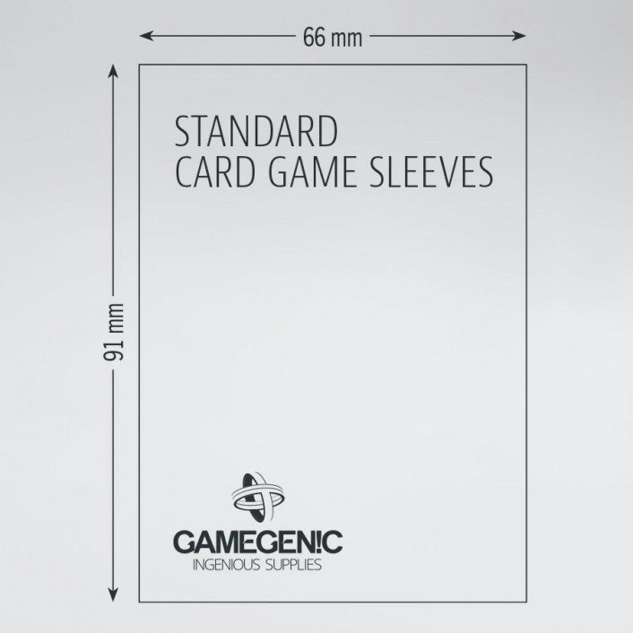 Gamegenic Prime Board Game Sleeves Value Pack - Standard Size (66mm x 91mm) (200 Sleeves per Pack)