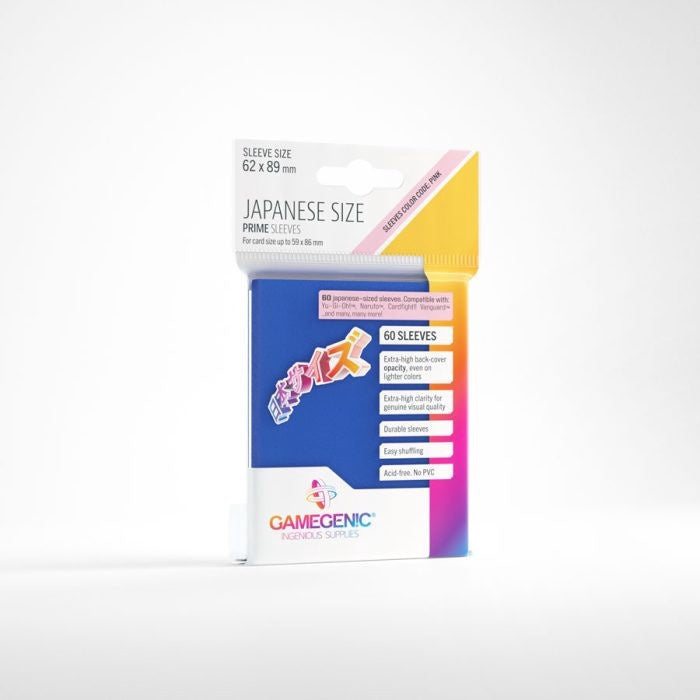 Gamegenic Prime Japanese Sized Sleeves Blue