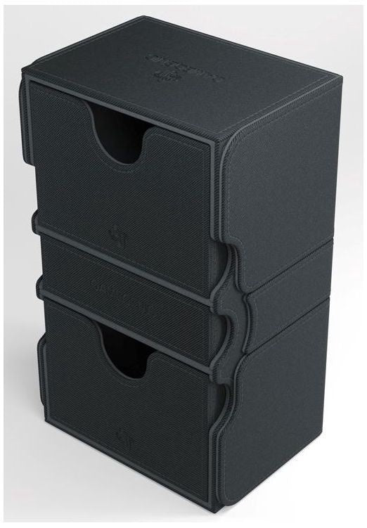 Gamegenic Stronghold Holds 200 Sleeves Convertible Deck Box Black