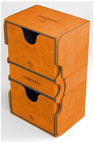 Gamegenic Stronghold Holds 200 Sleeves Convertible Deck Box Orange