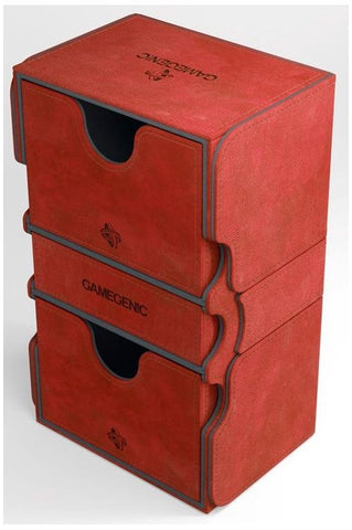 Gamegenic Stronghold Holds 200 Sleeves Convertible Deck Box Red