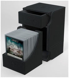 Gamegenic Watchtower Holds 100 Sleeves Convertible Deck Box Black