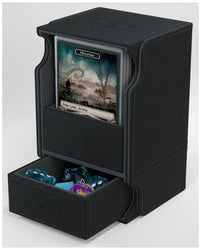 Gamegenic Watchtower Holds 100 Sleeves Convertible Deck Box Black