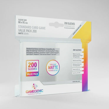 Gamegenic Matte Standard Card Game Value Pack 200