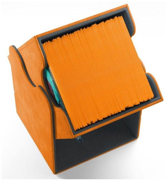 Gamegenic Squire Holds 100 Sleeves Convertible Deck Box Orange