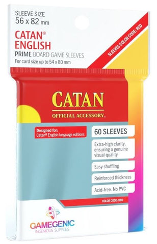Gamegenic Prime Board Game Sleeves - Catan English (56mm x 82mm) (60 Sleeves Per Pack)