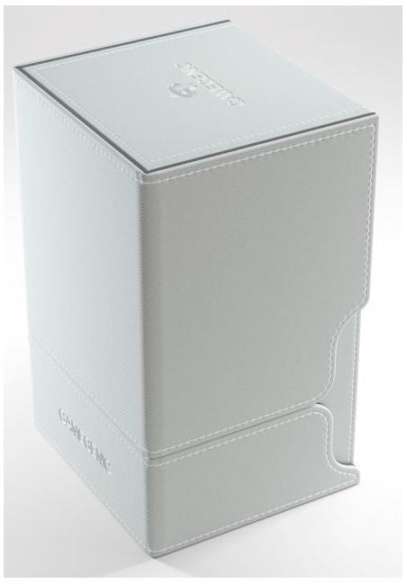 Gamegenic Watchtower Holds 100 Sleeves Convertible Deck Box White